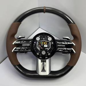 Volant personnalisé en fibre de carbone DOS pour <span class=keywords><strong>Mercedes</strong></span>-Benz, style AMG, 2018-2023 W167 W205 W213 GT 63 Classe C Classe G <span class=keywords><strong>GLA</strong></span> - Product Image 5