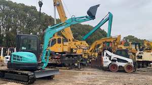 Miniexcavadora usada Kobelco SK55 de alta calidad en buen estado a la venta en stock - Product Image 6
