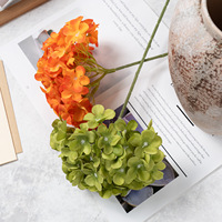 72 pièces de fleurs artificielles en soie d'hortensia à branche unique pour mariages, banquets d'hôtel, décors de salle de séjour et arrangements de table