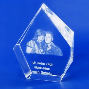 Trophées et récompenses en cristal 3D K9 de qualité supérieure, forme iceberg, biseautés, gravés au laser, autres objets artisanaux en cristal - Product Image 3