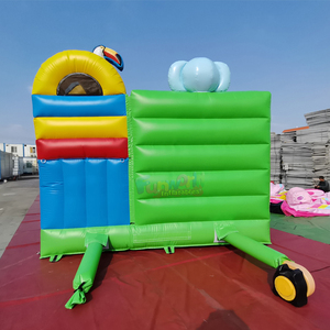 Wholesale outdoor <b>bounce</b> house aufblasbare hupfburg commercial inflatable jungle bouncy <b>castle</b> combo for kids party - Product Image 4
