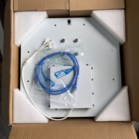 Lector RFID UHF C-Readertek Blanco de 12dbi con ABS para Control de Asistencia Escolar, Etiqueta de Tarjeta RFID ISO 18000-6C, Alcance de 12-20m, -40-60°C