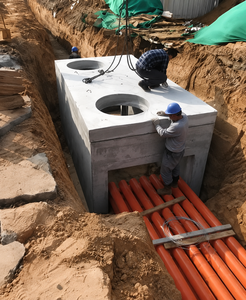 Caisson carré en béton Qianfeng avec coffrage en acier, tailles et couleurs personnalisables pour l'accès souterrain aux canalisations d'égout - Product Image 5