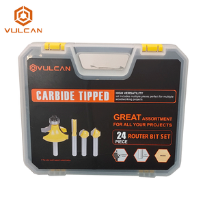 Jeu de mèches de routeur CNC 24 pièces, outils de <span class=keywords><strong>fraise</strong></span> avec étui de transport, mèches de routeur à bois - Product Image 5