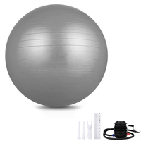 LADYGLOW Ballon de yoga personnalisé avec logo personnalisé, coloré, grand ballon de yoga, vente en gros, exercice, PVC, 65 cm, 75 cm, 95 cm, ballon de yoga Pilates