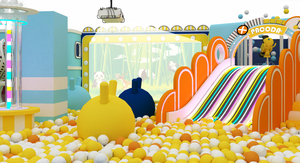 Équipement de terrain de jeu intérieur pour enfants personnalisé Beilai ensembles de jeux doux piscines à balles carrousel 50-100 capacité pour enfants Zhejiang origine Chine - Product Image 2