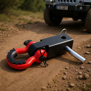 Attelage de récupération D-Ring D0100HRXUJP en acier allié de 2 pouces, capacité 44100 lb, pour pièces de remorque de camion - Product Image 2