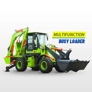 China Earth-moving Machinery Small Garden Tractor Loader Backhoe Mini Digger Loader Compact Tractor With Loader And Backhoe