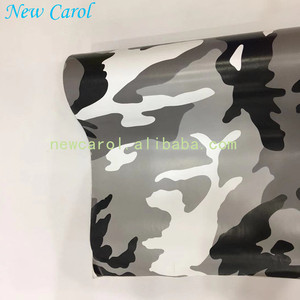 Película de revestimiento de coche de vinilo de camuflaje para auto, color negro y gris, venta de fábrica - Product Image 4