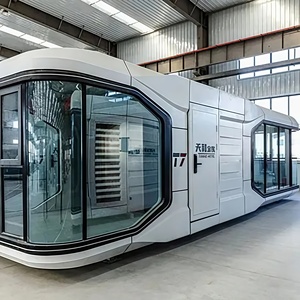 Concepto de Diseño Tecnológico Futuro: Casa Contenedor Moderna de 40 Pies con Generación de Energía Solar, Apartamento Ecológico - Product Image 1