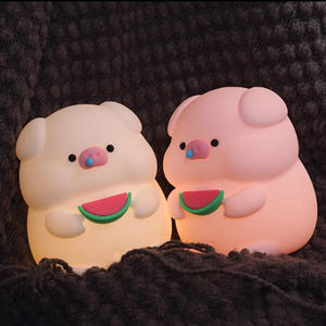 Luce notturna minimalista della famiglia golosa nuova ricarica USB in Silicone Touch Control per camera da letto regalo contemporaneo per le ragazze - Product Image 3