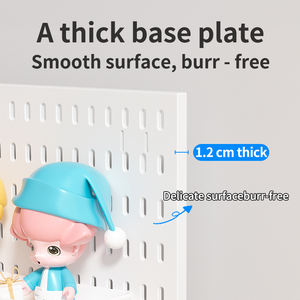 กระดานตอกหมุดสำหรับจัดเก็บของโต๊ะทำงาน: ชั้นวางแสดงและจัดเก็บของแบบหนีบบนเวิร์กสเตชันพร้อมอุปกรณ์เสริมมากมายสำหรับการรวมกันฟรี - Product Image 5