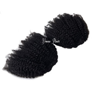 Vmae <span class=keywords><strong>Afro</strong></span> riccio caldo di vendita 100g peso personalizzato piccolo kinki crudo <span class=keywords><strong>Afro</strong></span> crespo molletta vergine indiana In extension per capelli umani - Product Image 6