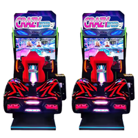 Machine d'arcade vidéo de course de voiture super rapide simulateur de moto dynamique à jetons