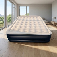 Matelas Gonflable Queen de Qualité avec Pompe Électrique, Cordon d'Alimentation et Sac de Transport – Lit d'Air Gonflable pour Utilisation en Extérieur et au Parc