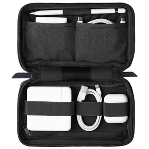 Canvas Tech Electronics Gadgets Organizer Travel Bag For Chargers Cables Earphone Phone Cable Case Usb External Hard Disk Case