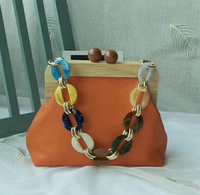 Chaîne en résine acrylique naturelle pour sac, vente en gros possible, de haute qualité, longueur pouvant être personnalisée, plastique