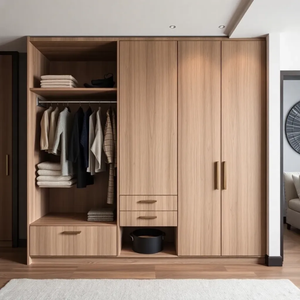 Armoire traditionnelle en bois avec plusieurs tiroirs, organisateur de vêtements pour chambre à coucher, <span class=keywords><strong>placard</strong></span> pour la décoration intérieure chinoise - Product Image 2