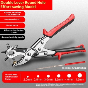 Pinze multifunzione per uso domestico con impugnatura morbida cintura di plastica per pantaloni punzonatrice misura metrica seghettata - Product Image 4