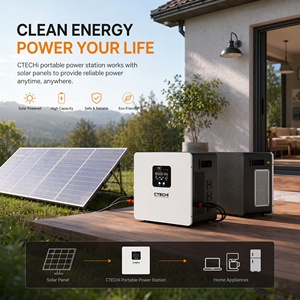 Générateur solaire à charge rapide 220V 2kWh en gros, ensemble de station d'alimentation portable avec batterie LiFePO4 300W 500W 1000W et panneaux solaires - Product Image 1