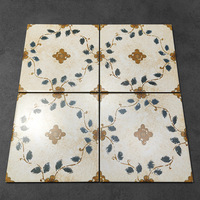 Carreaux de céramique décoratifs de style rétro français pour la maison : une touche de beauté florale unique pour salle de bain et salon