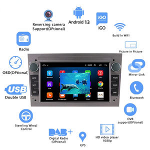 Radio de Coche Android con CarPlay Universal para Opel Astra H J 2004 Vectra Vauxhall Antara Zafira Corsa C D Vivaro <span class=keywords><strong>Meriva</strong></span> Veda - Product Image 3