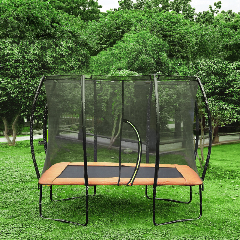 Оптовая продажа, уличные аттракционы, прямоугольные батуты с сеткой