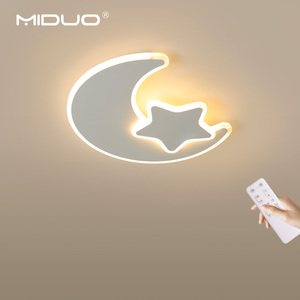 Plafonnier LED moderne en fer et acrylique à télécommande pour <span class=keywords><strong>chambre</strong></span> d'enfant - Product Image 1