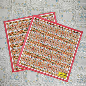 Servilletas impresas, servilletas cuadradas retro de colores, decoraciones de alta gama para hoteles y restaurantes, decoraciones para fiestas navideñas, desechables - Product Image 4