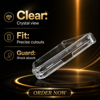 Nouvelle coque de téléphone transparente antichoc en verre trempé avec support magnétique pour 18 Duo
