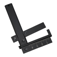 Jauge de niveau de flotteur de carburateur réglable en acier à haute teneur en carbone, noire, 16-78 mm, précision jusqu'à 40 mm, outil manuel pour la réparation