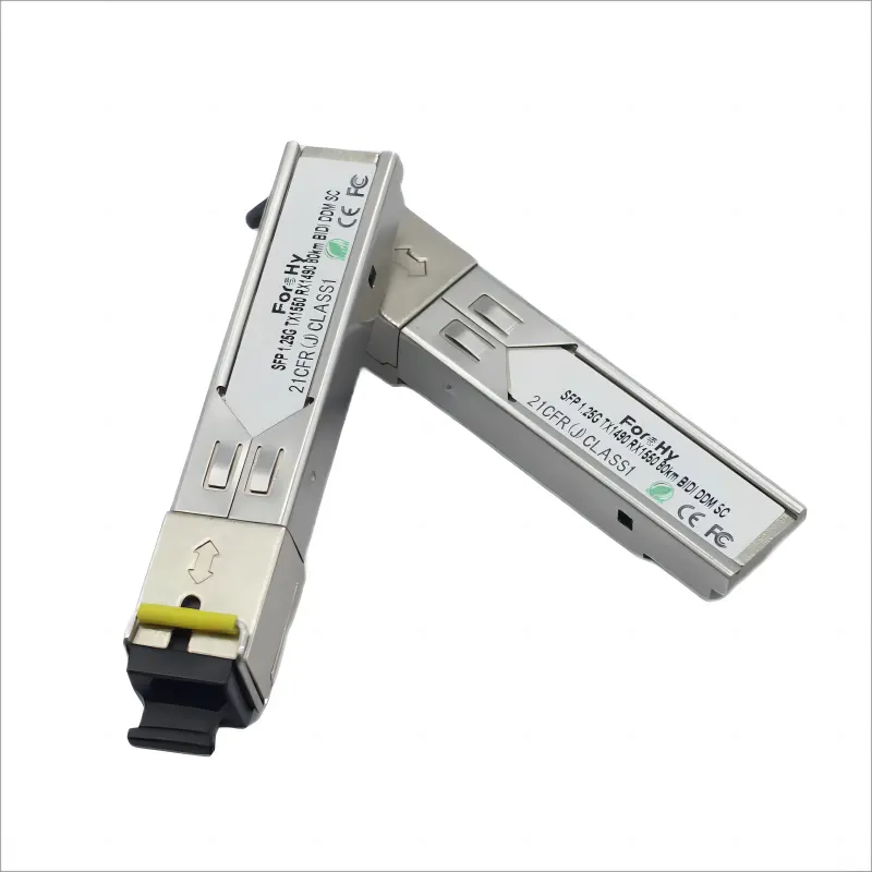 Cisco H3c Huawei Juniper kompatibel 1,25 g Bidi 80 km 1550 nm/1490 nm einzelfaser Wdm SFP optischer Transceiver-Modul drahtloses LAN