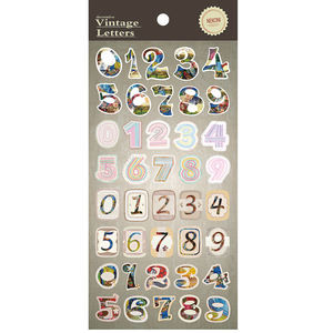 Autocollant Alphabet neboni Vintage en papier, adhésif décoratif personnalisé, pour journal à main - Product Image 6