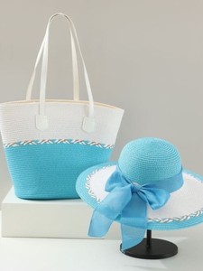 New Straw <b>Zip</b> Closure Waterproof <b>Tote</b> Bag Set Seaside Vacation Fashion Summer Travel Large Capacity Women Tanjing - Product Image 2