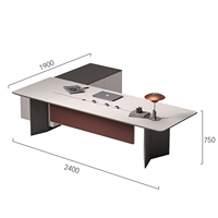 Ensemble de bureau et chaise de direction de luxe, modulaire, grand format, moderne, mobilier de bureau