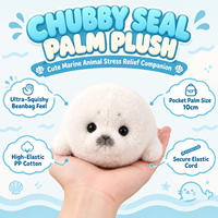 Porte-clés en peluche phoque moelleux, jouet animal marin mignon, poupée phoque souple en peluche, breloque de sac à dos pour enfants et filles, cadeau