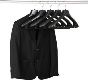 Sample Free Factory Cheap Wholesale Custom Logo Luxury Black <b>White</b> Suit Coat Shirt Non Slip Plastic Hangers for <b>Wardrobe</b> - Product Image 3