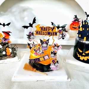 Honey And Sweetness Halloween Cake Decorations Kuromi Acrylic Cake Toppers For Halloween Party - Product Image 4