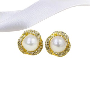 ต่างหูเงินแท้ S925 รุ่น 10841 ยี่ห้อ WENCHI DIY สำหรับใส่ไข่มุก ขนาด 9-10 มม. แบบถาดเปล่า เครื่องประดับเงินแฟชั่นจากจีน - Product Image 5