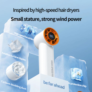 Hxtc88 легкий 1-100 ветер светодиодный дисплей Usb перезаряжаемый маленький Маленький ручной портативный турбо вентилятор - Product Image 3