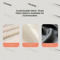 Lit de beauté électrique en forme de S réglable en cuir PU pour les extensions de cils et le microblading, chaise de salon ergonomique