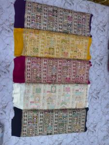 Nouveau tissu Georgette de broderie de codage multifileté mis à jour pour les femmes robe faisant le tissu de broderie - Product Image 2