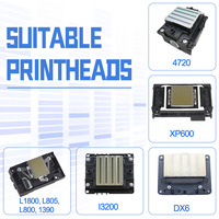 Kit de Limpieza de Cabezales de Impresión de 8 Canales, Limpiador de Tinta Eco Solvente DTF para Cabezales de Impresión Obstruidos, Máquina para Epson I3200 Dx5 Xp600 I1600