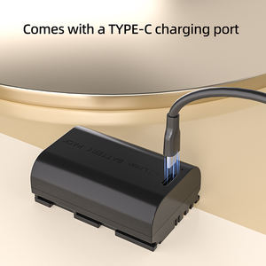 PUJIMAX 2 Stück LP-E6 Kamera-Akku 7,4V 2600mAh Wiederaufladbarer Li-Ionen-Akku für Canon EOS Serie 5DS mit 0,5m Typ-C-Kabel - Product Image 4