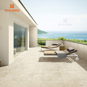 Realgres Revêtement en porcelaine antidérapant aspect <span class=keywords><strong>travertin</strong></span> pour piscine Carreaux d'extérieur de 20mm d'épaisseur - Product Image 5