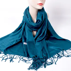 Pure Color Shawls With Delicate Tassels Supplier Wholesale Retro Simple Headscarf & Neck Scarf Muslim Women Headbands