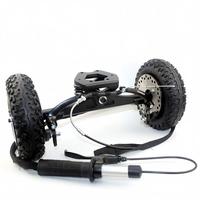 Trucks de mountainboard à ressorts avec roues de 8 pouces et frein à disque pour longboard tout-terrain