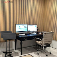 Panneaux acoustiques en mousse feutre faciles à installer, panneaux acoustiques pour studio d'enregistrement, panneaux acoustiques pour mur à lattes