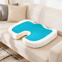 Coussin de siège en mousse à mémoire de forme en gel de glace pliable portable en forme de U Confortable Soulagement de la pression Exclusif pour l'été
