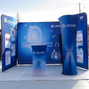 Stand Portátil de Aluminio para Ferias Comerciales <span class=keywords><strong>2x2</strong></span> con Impresión por Sublimación para Publicidad - Product Image 5